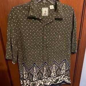 Olive Green Button Down Top